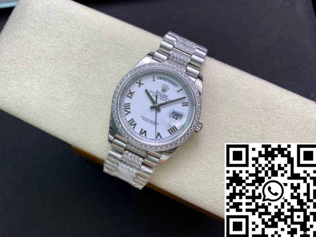 Factory M128349RBR-0026 Date Day EW Rolex Bezel Diamond-Set 0925